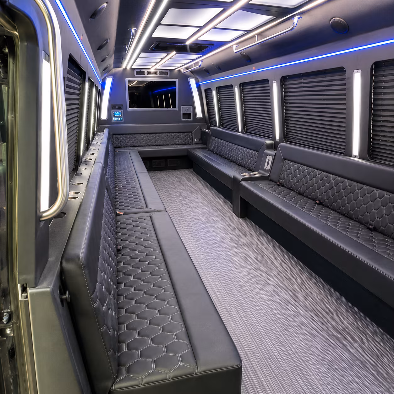 melbourne 40 passenger party bus interior