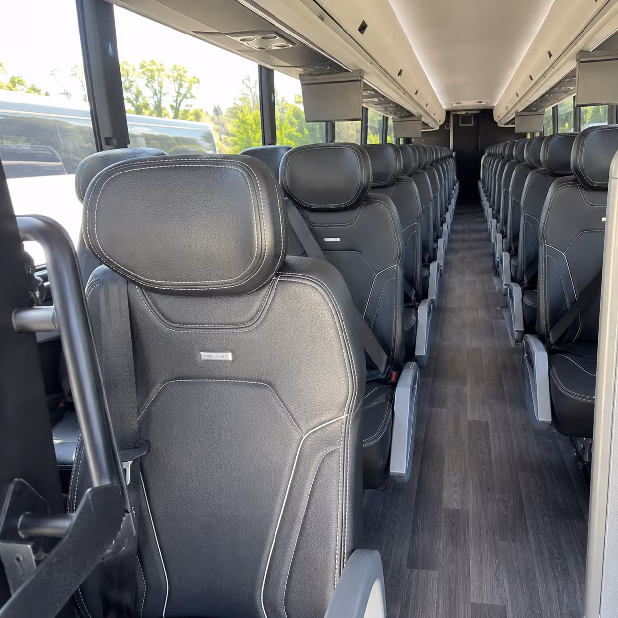melbourne 47 passenger charter bus interior