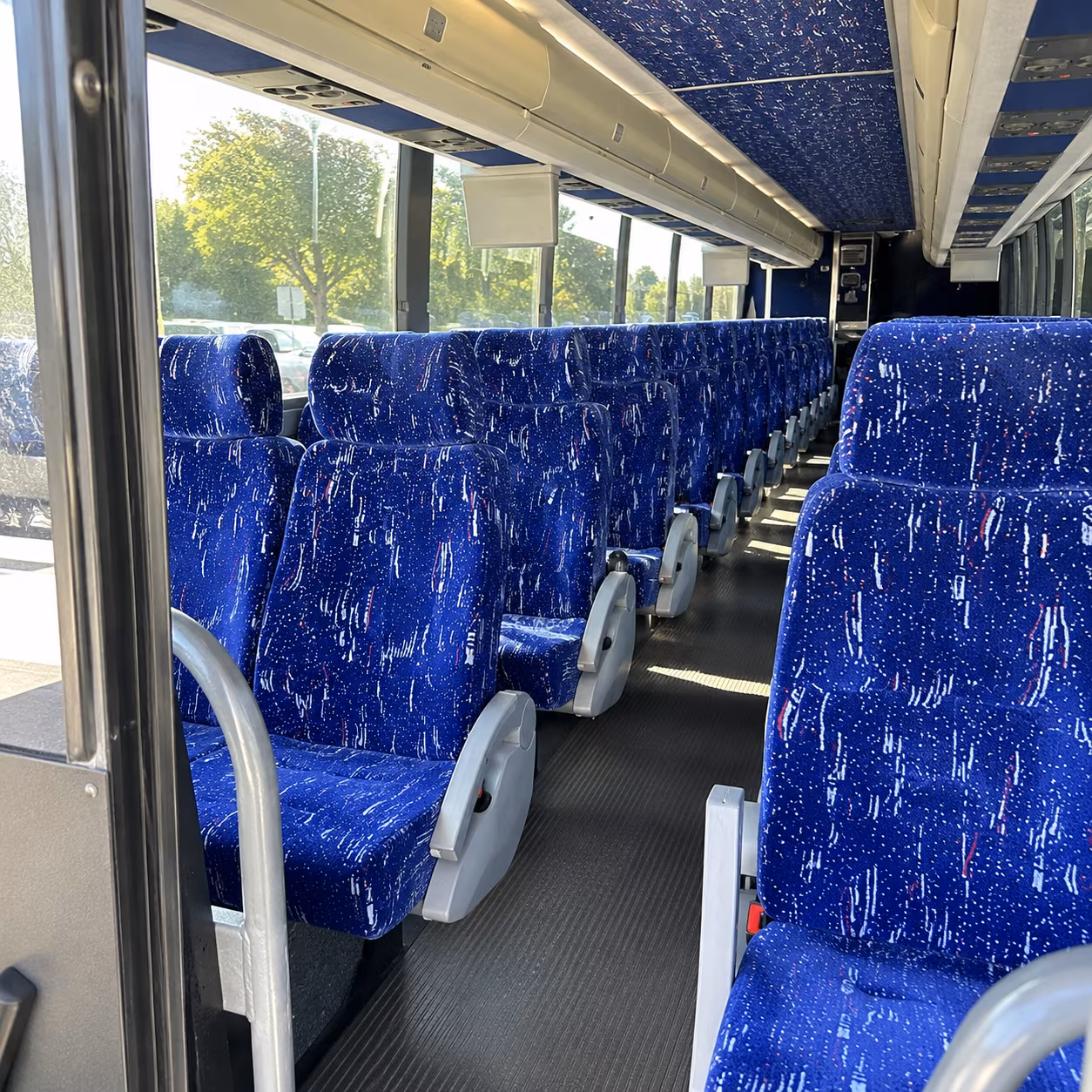 melbourne 50 passenger charter bus inside