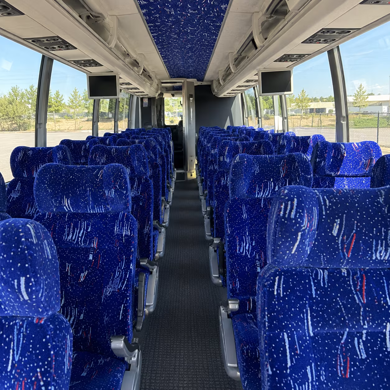 melbourne 54 passenger charter bus interior