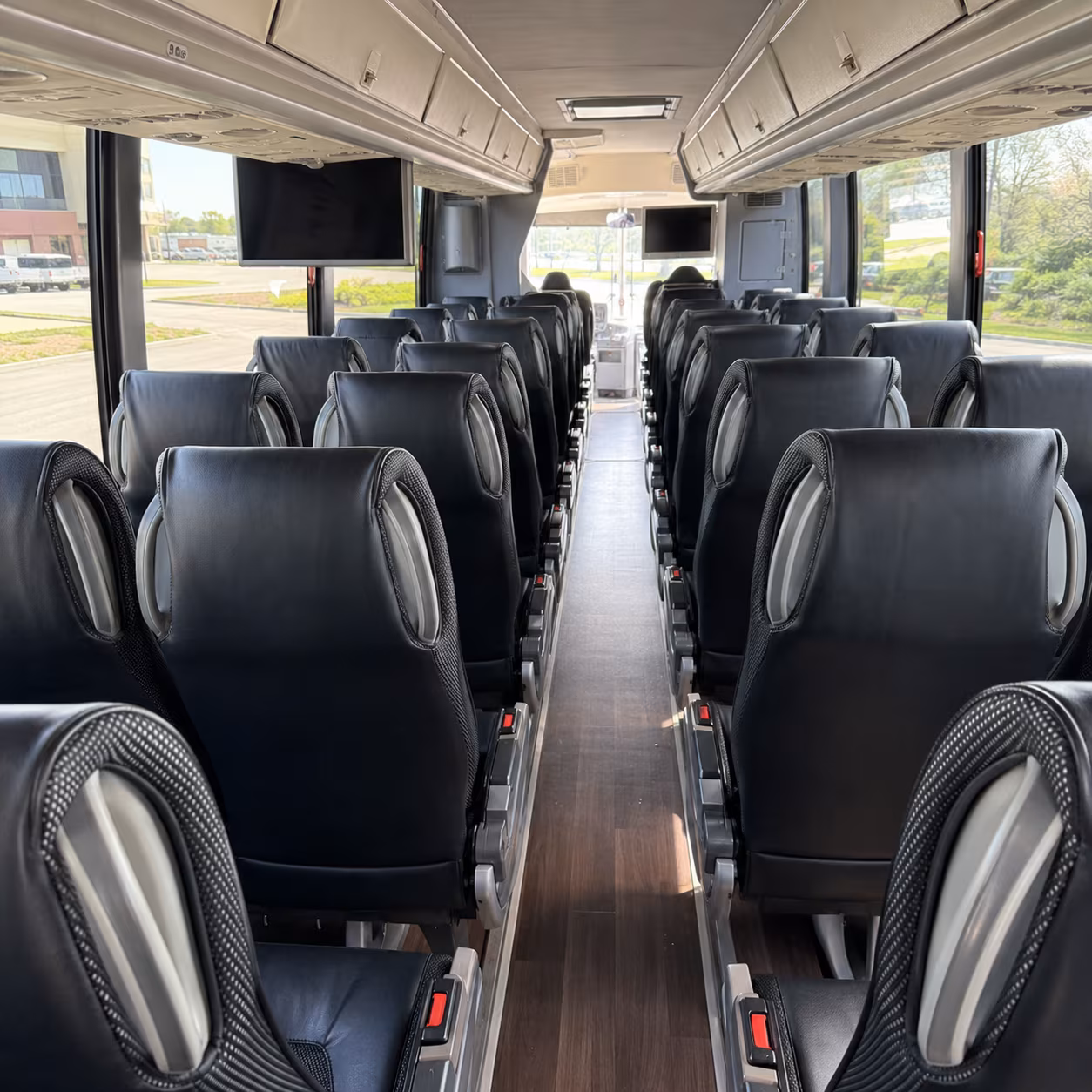melbourne 56 passenger charter bus inside