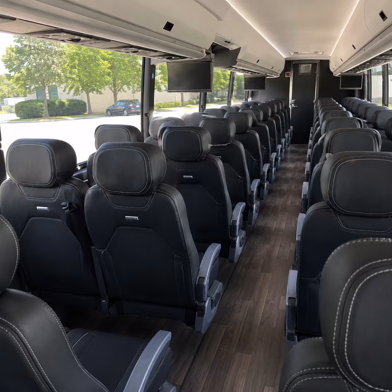 melbourne 56 passenger charter bus interior