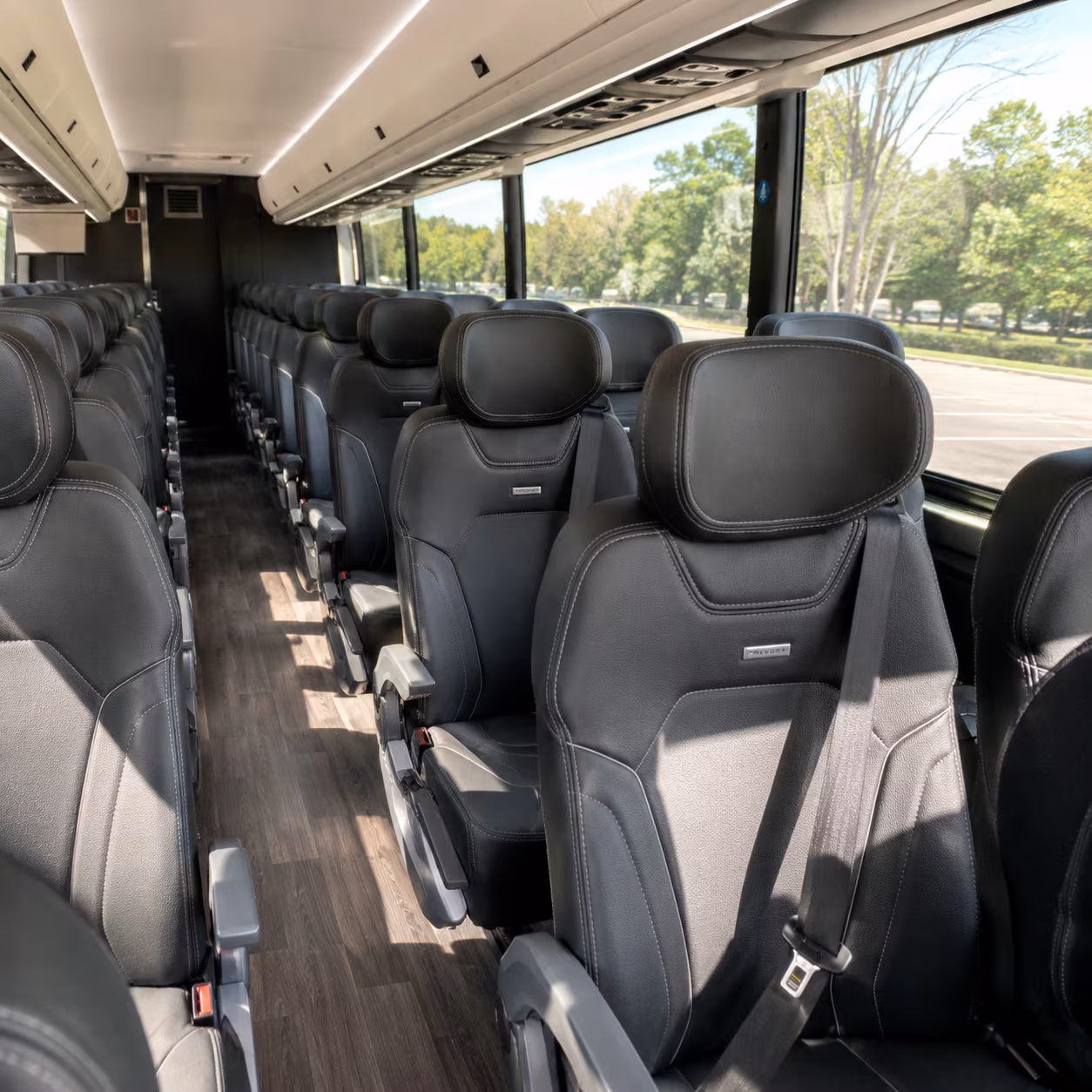 melbourne charter bus inside